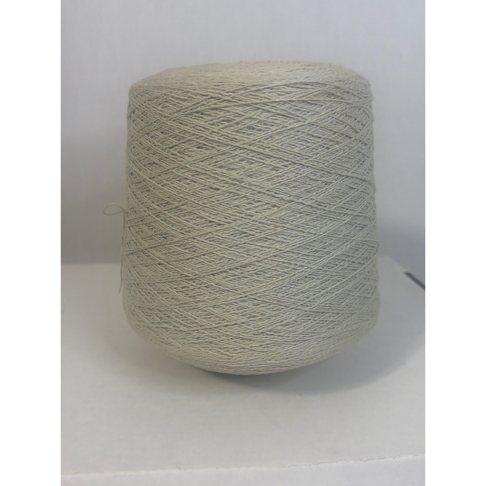 Vintage Wehadkee West Point Yarn Cone Mint Green Spiral 1984 Textile Supply